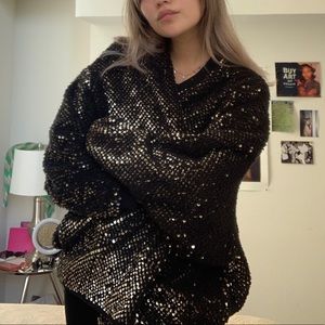Flurry Gold Sequined Jacket